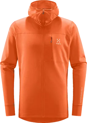 Haglöfs Men's L.I.M Mid Multi Hood Flame Orange | Buy Haglöfs Men's L.I.M Mid Multi Hood Flame Orange here | Outnorth