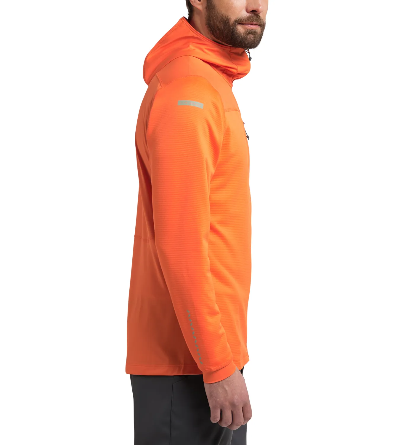 Haglöfs Men's L.I.M Mid Multi Hood Flame Orange | Buy Haglöfs Men's L.I.M Mid Multi Hood Flame Orange here | Outnorth