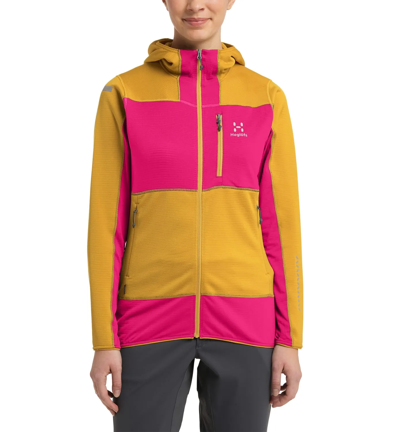 Haglöfs Women's L.I.M Mid Fast Hood Autumn Leaves/Ultra Pink | Buy Haglöfs Women's L.I.M Mid Fast Hood Autumn Leaves/U