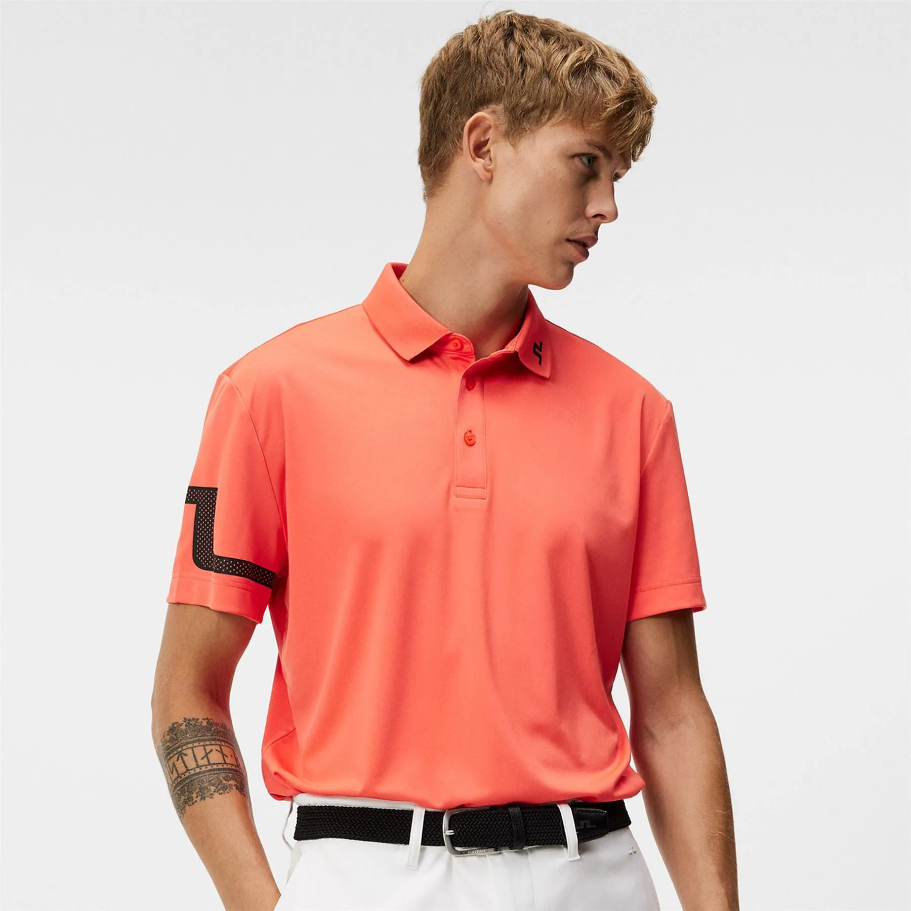 Heath TX Jersey Regular Fit Polo Hot Coral - W23