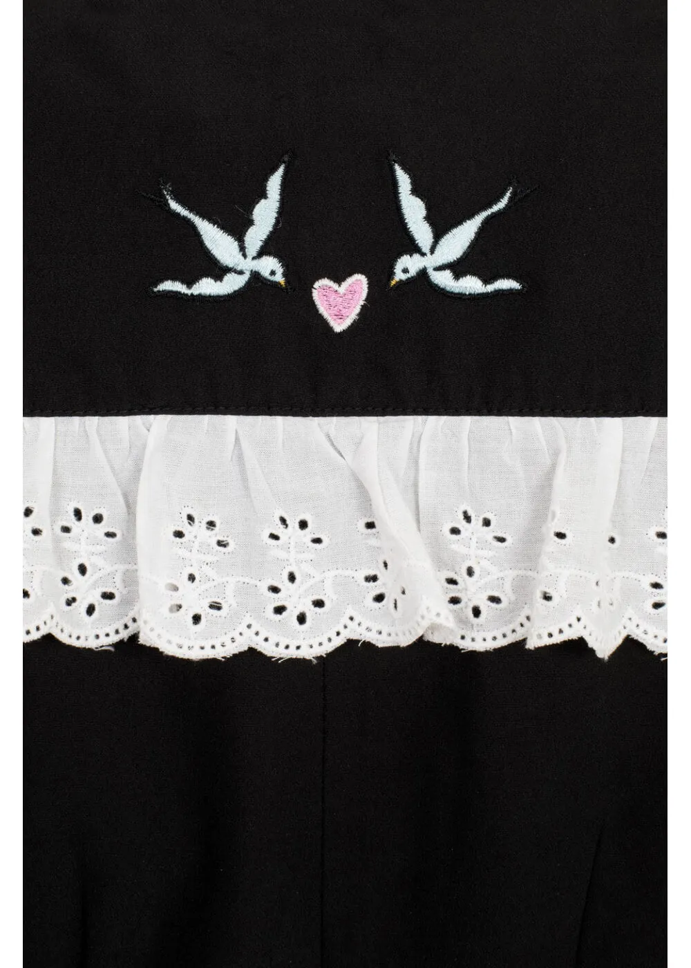 Hell Bunny Tessie Blouse Black