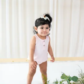 Henley Tank Bubble Romper in Sakura