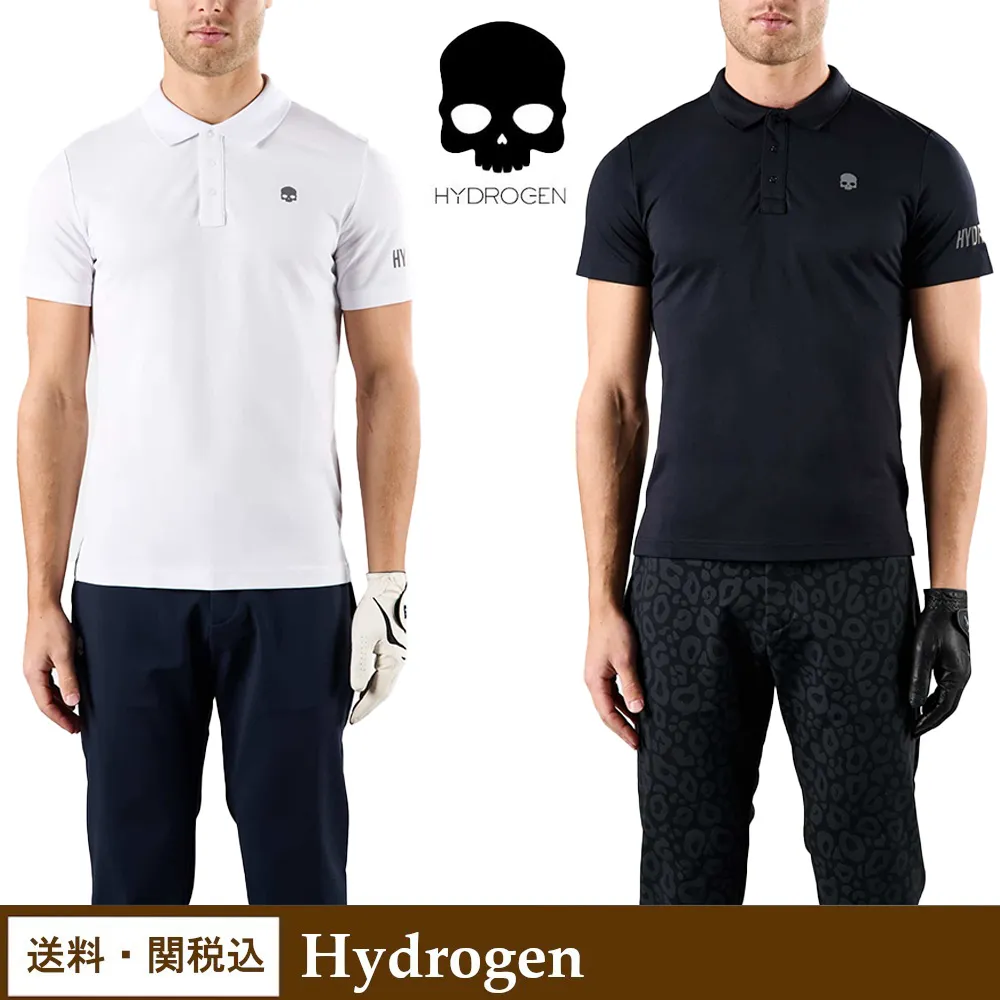 Hydrogen  |Unisex Street Style Knitted Polo Shirts T-Shirts