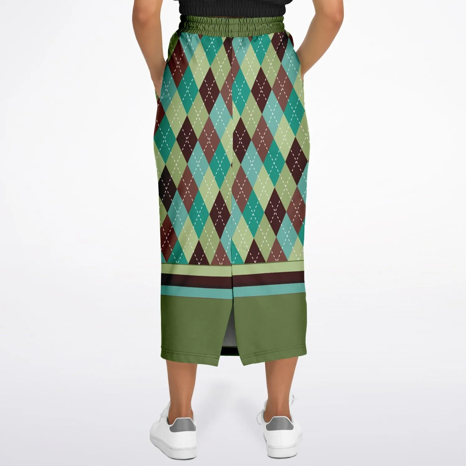 Hypnotic Zen Eco-Poly Long Pocket Skirt