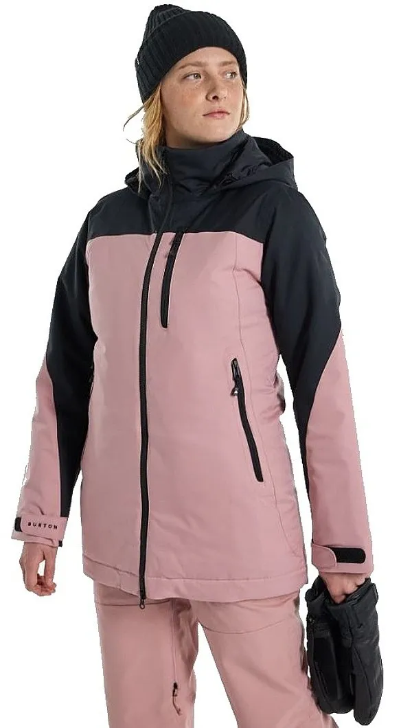 jacket Burton Lelah 2L - True Black/Powder Blush - women´s