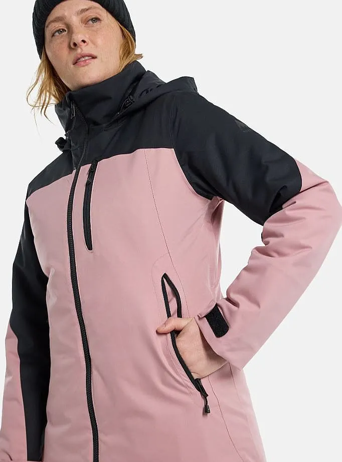 jacket Burton Lelah 2L - True Black/Powder Blush - women´s