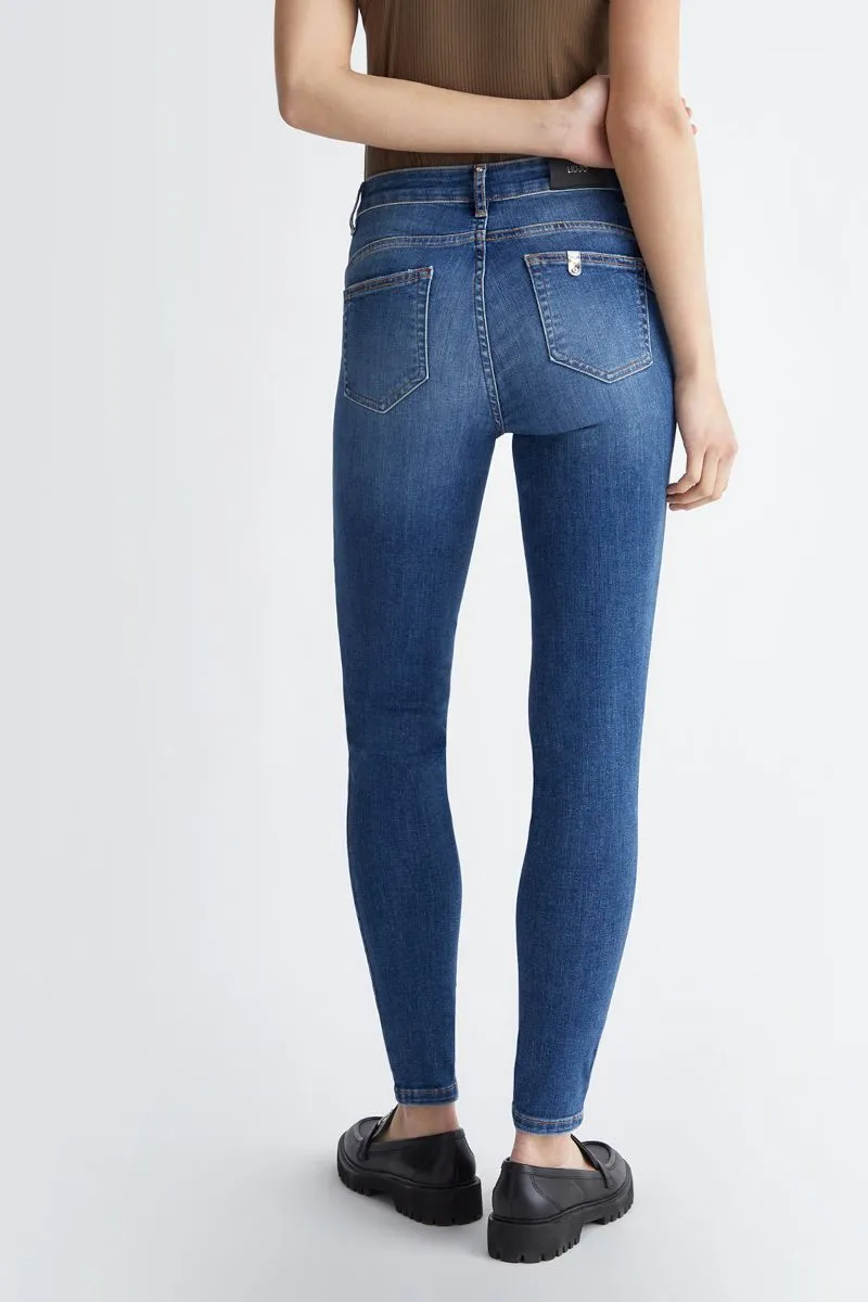 Jeans skinny bottom up donna Denim