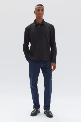 Jeremy Textured Long Sleeve Polo