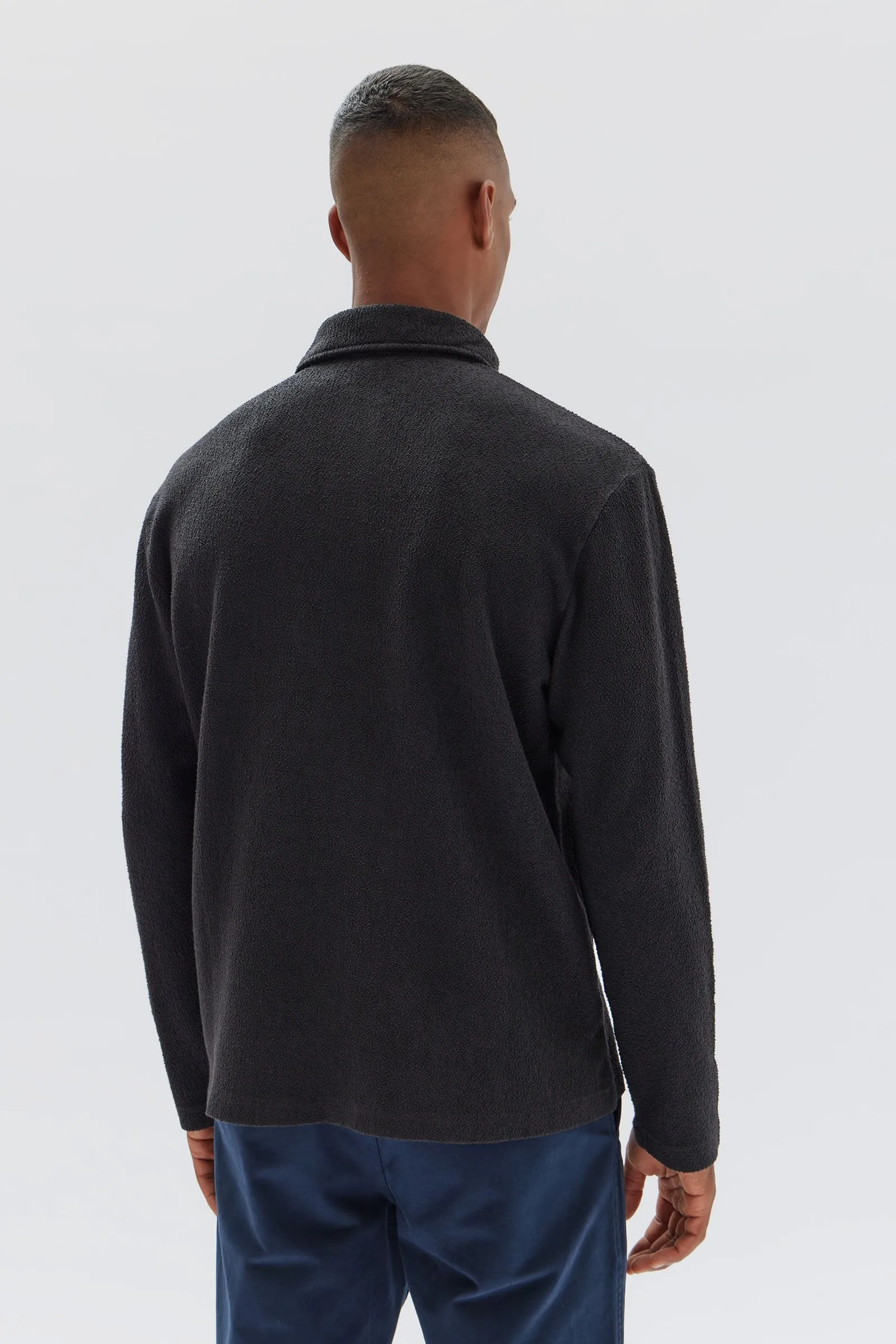 Jeremy Textured Long Sleeve Polo