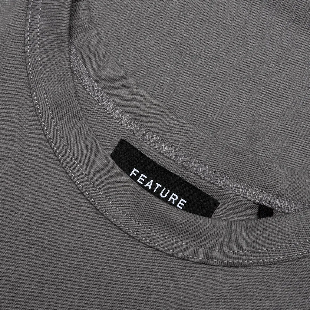 Jersey Braque Pocket Tee - Charcoal