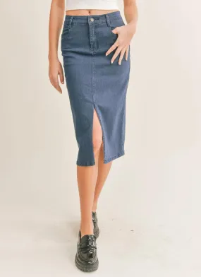 Jessica Denim Midi Skirt