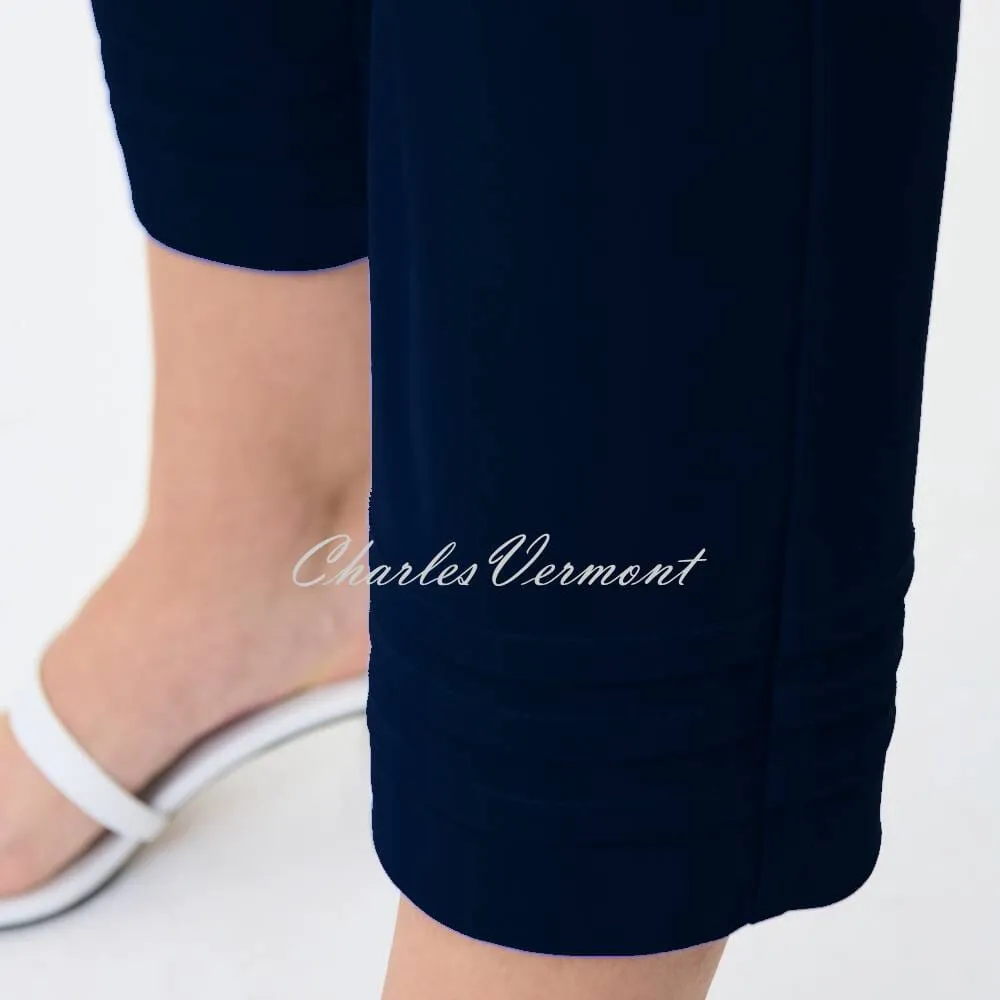 Joseph Ribkoff Cropped Trouser with Ankle Detail - Style 231029 (Midnight Blue)