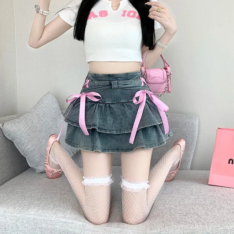 Kawaii Princess Mini Skirt with Build-in Shorts