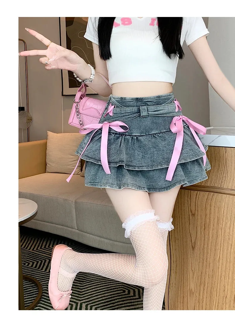 Kawaii Princess Mini Skirt with Build-in Shorts