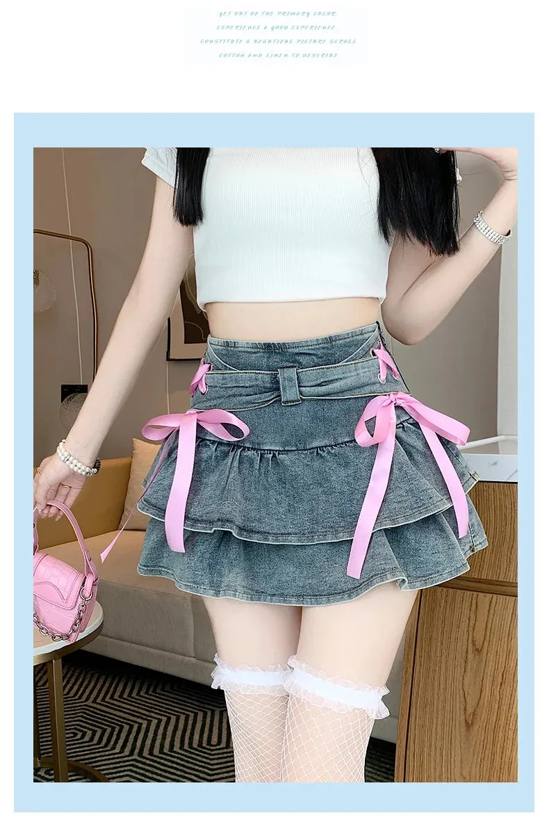 Kawaii Princess Mini Skirt with Build-in Shorts