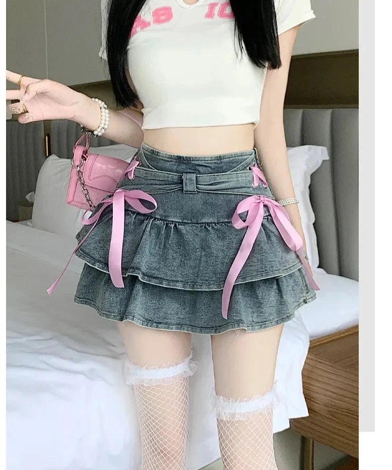 Kawaii Princess Mini Skirt with Build-in Shorts