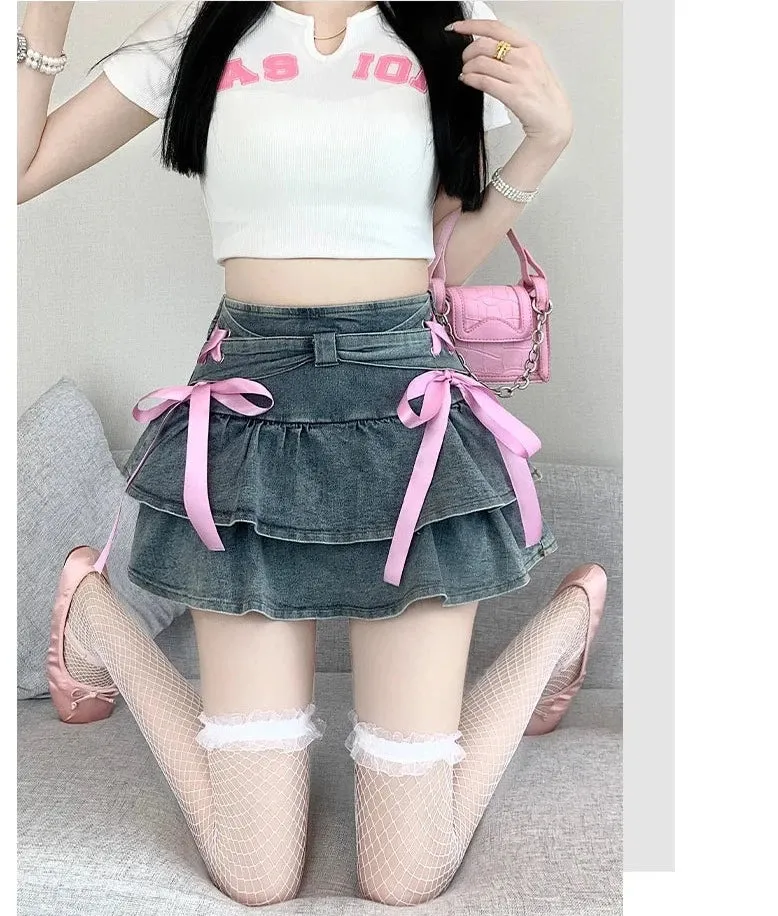 Kawaii Princess Mini Skirt with Build-in Shorts