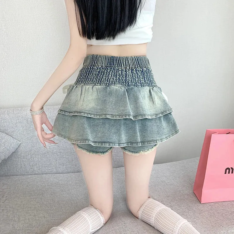 Kawaii Princess Mini Skirt with Build-in Shorts