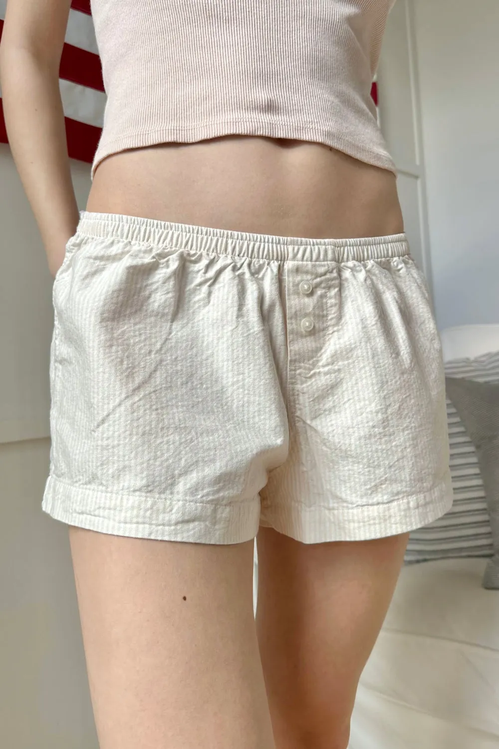 Keira Striped Pajama Shorts