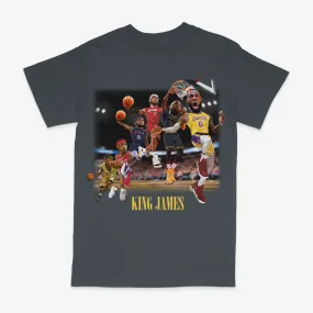 King James Charcoal Grey Tee