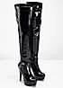 Knee High Patent Boots