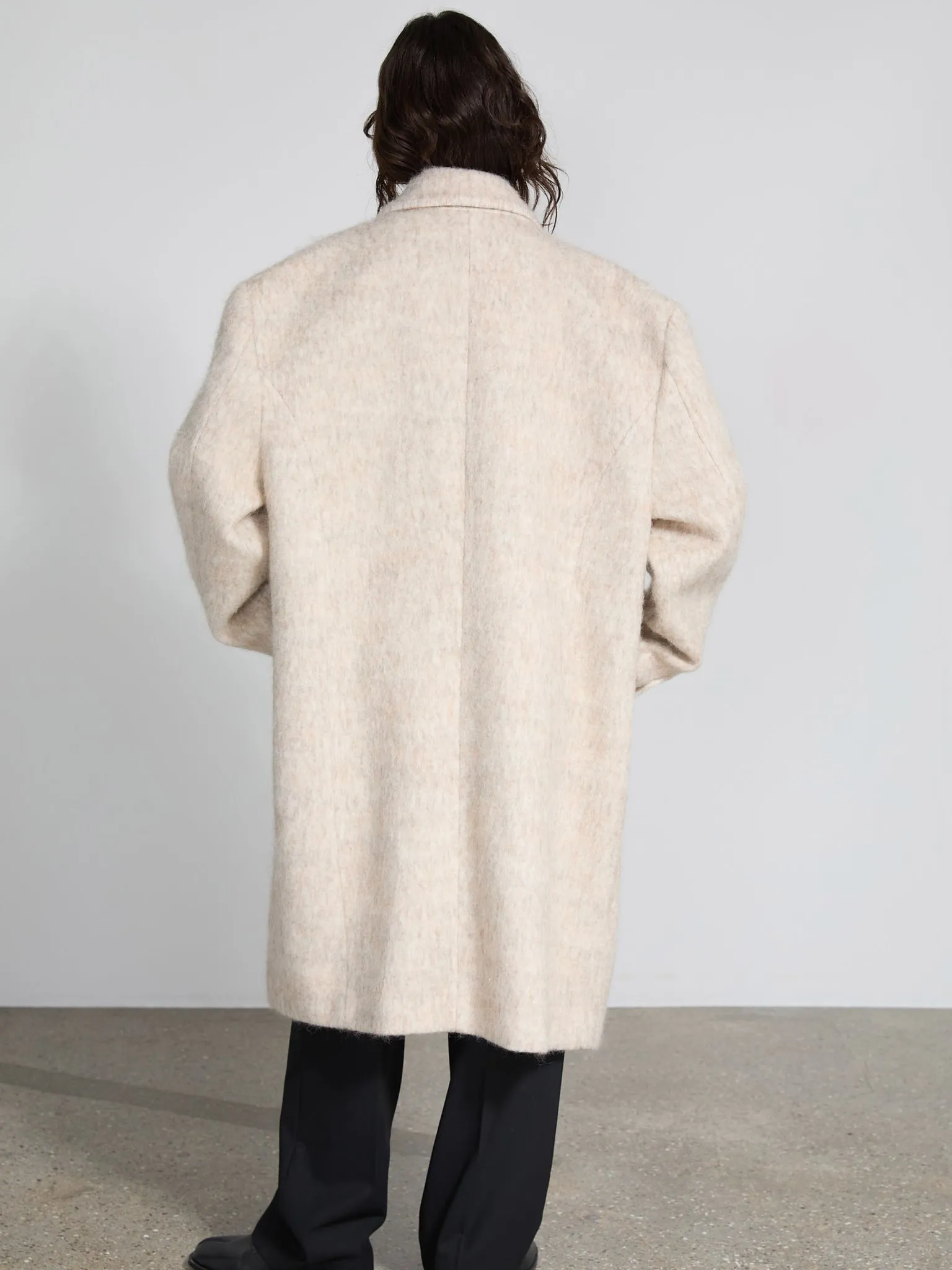 KYLIE MOHAIR COAT - BEIGE