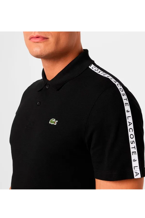 Lacoste Sport Tape Polo Black