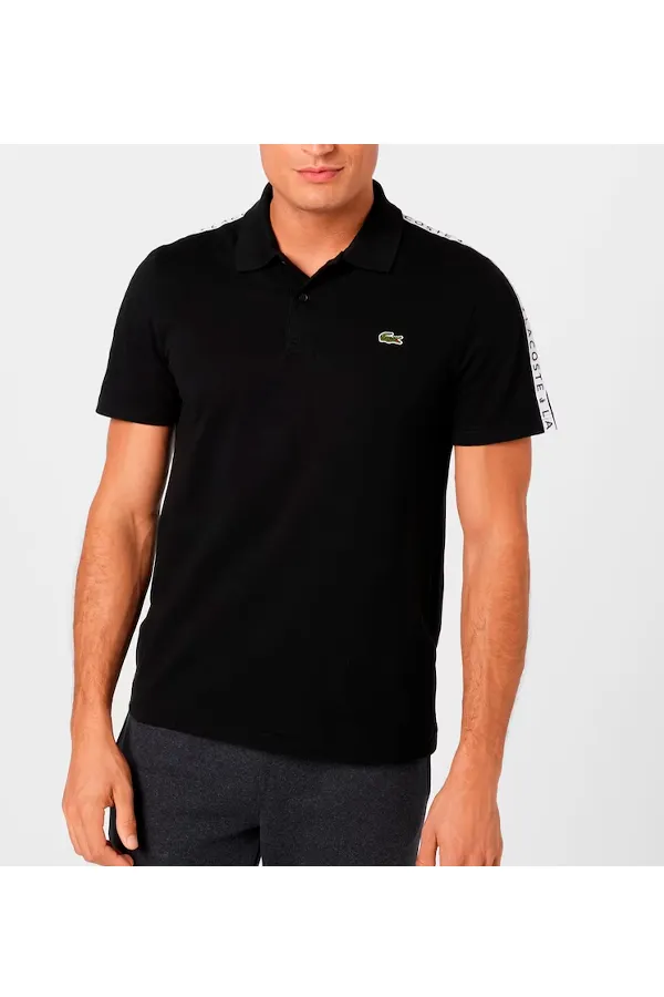 Lacoste Sport Tape Polo Black