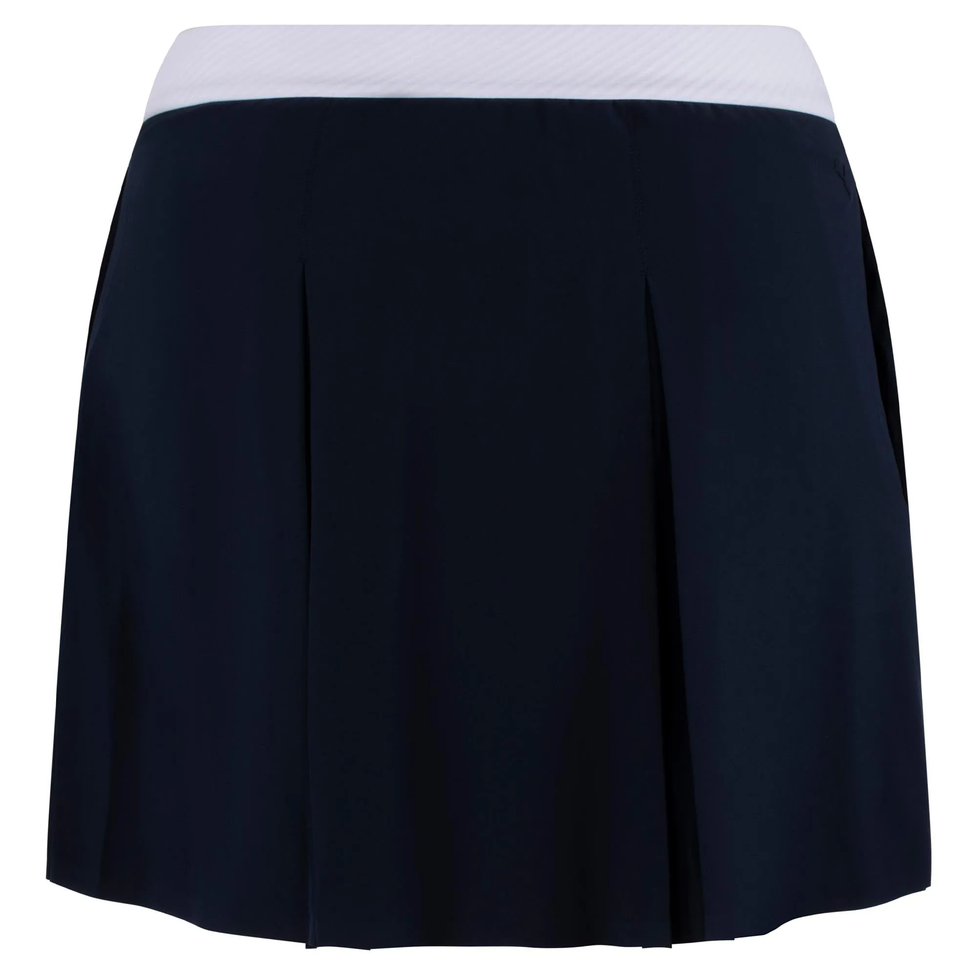 Ladies Puma Club Pleated Golf Skirt Navy/White