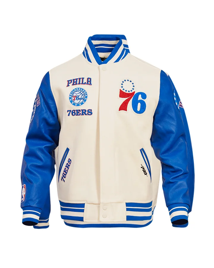 Ledner Philadelphia 76ers Retro Bomber Jacket - William Jacket