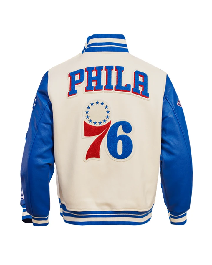 Ledner Philadelphia 76ers Retro Bomber Jacket - William Jacket