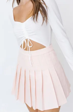 Lolita Mini Pleated Skirt - Baby Pink