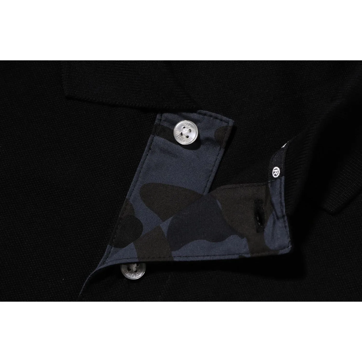 MR. BATHING APE LONG SLEEVE POLO MENS