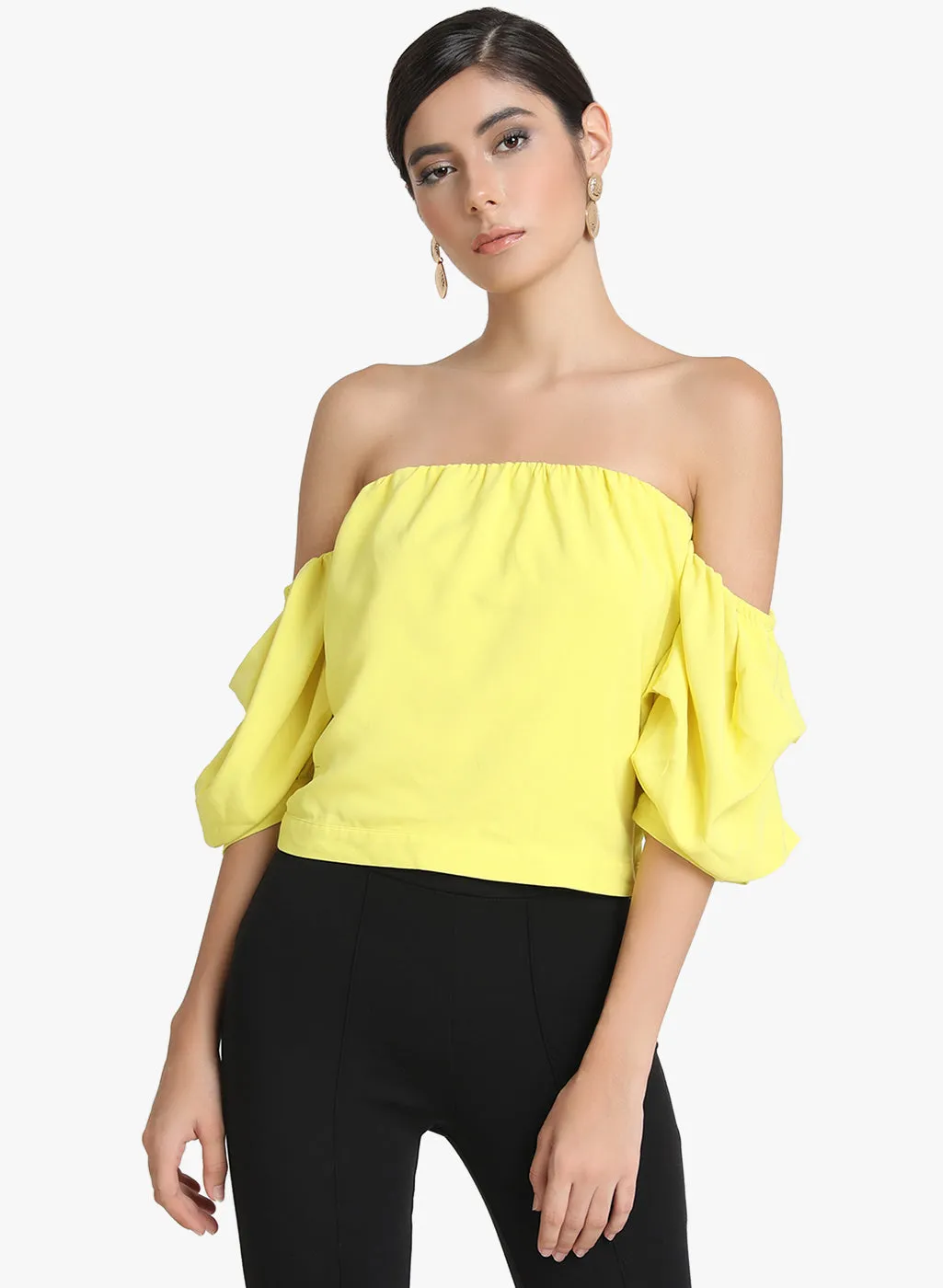 Off Shoulder Crop Top