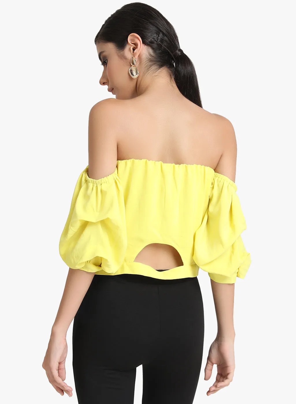 Off Shoulder Crop Top