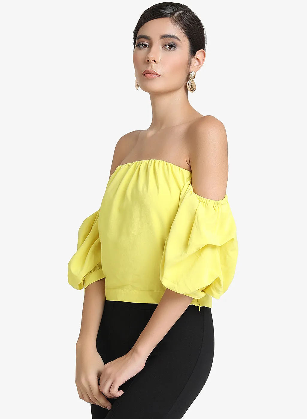 Off Shoulder Crop Top