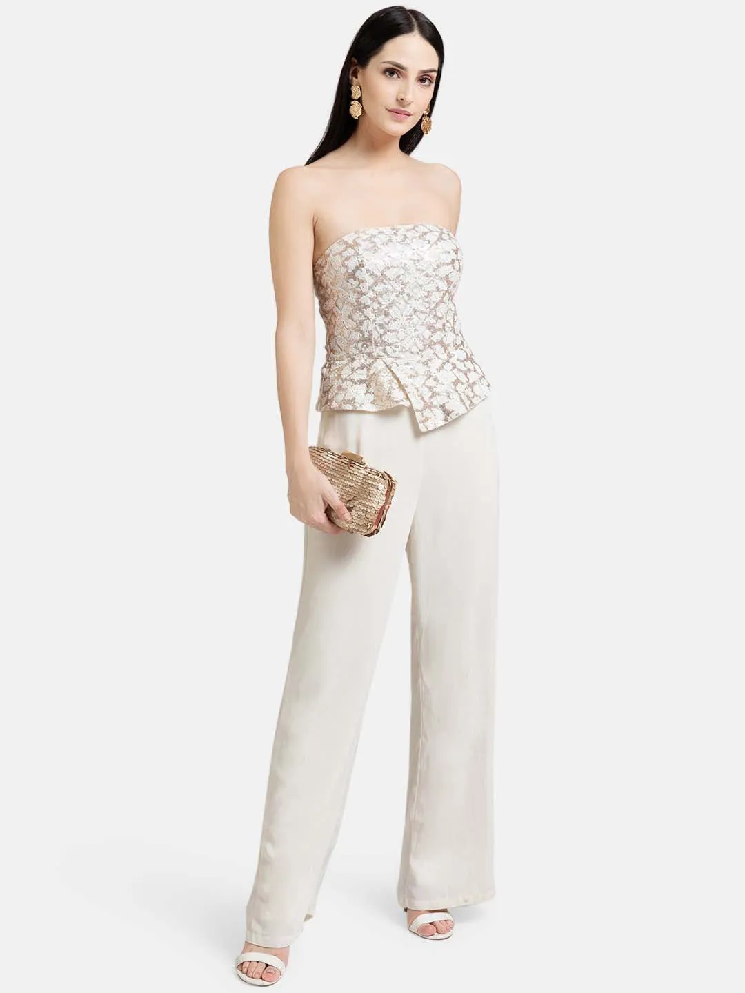 Off Shoulder Pristine Jumpsuit