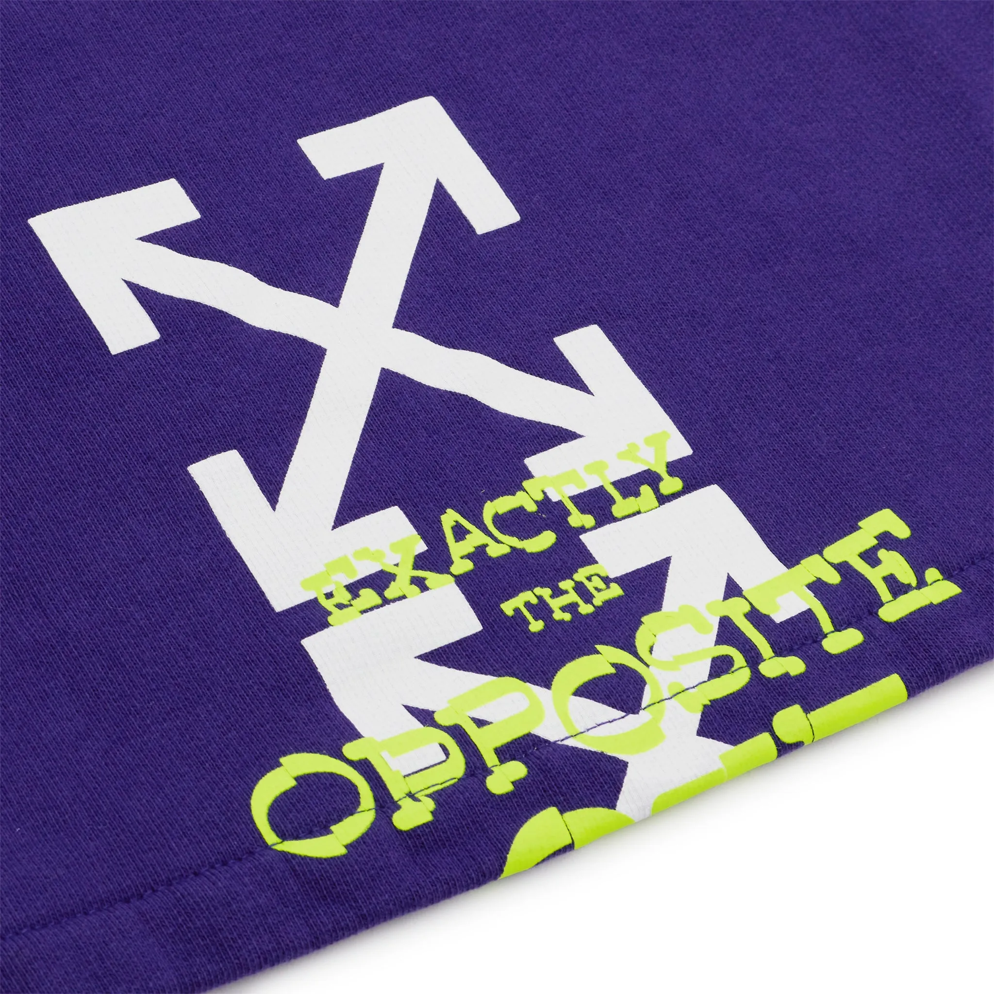 Off-White Opposite Arrows Skate Purple Sweat Shorts