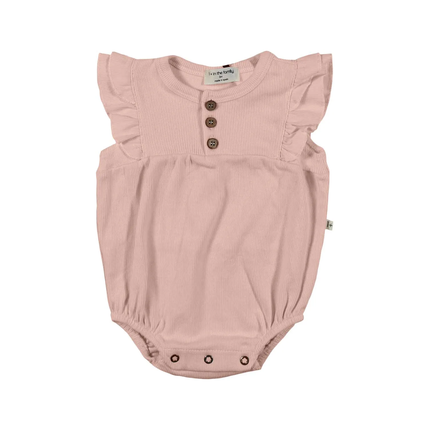 One More In The Family Pink Melania Romper For Baby Girls