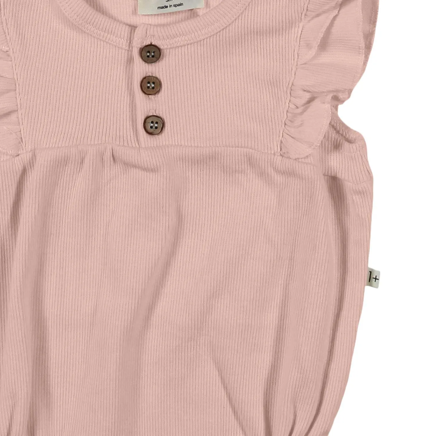 One More In The Family Pink Melania Romper For Baby Girls