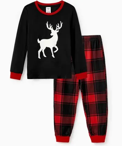 PatPat Christmas Tree Pajamas Matching Family Outfits