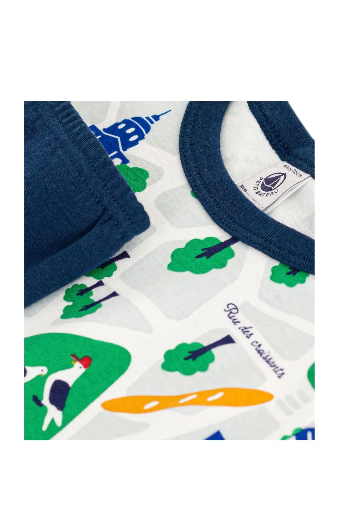 Petit Bateau Boy's SS Rue De Baguette Loungewear