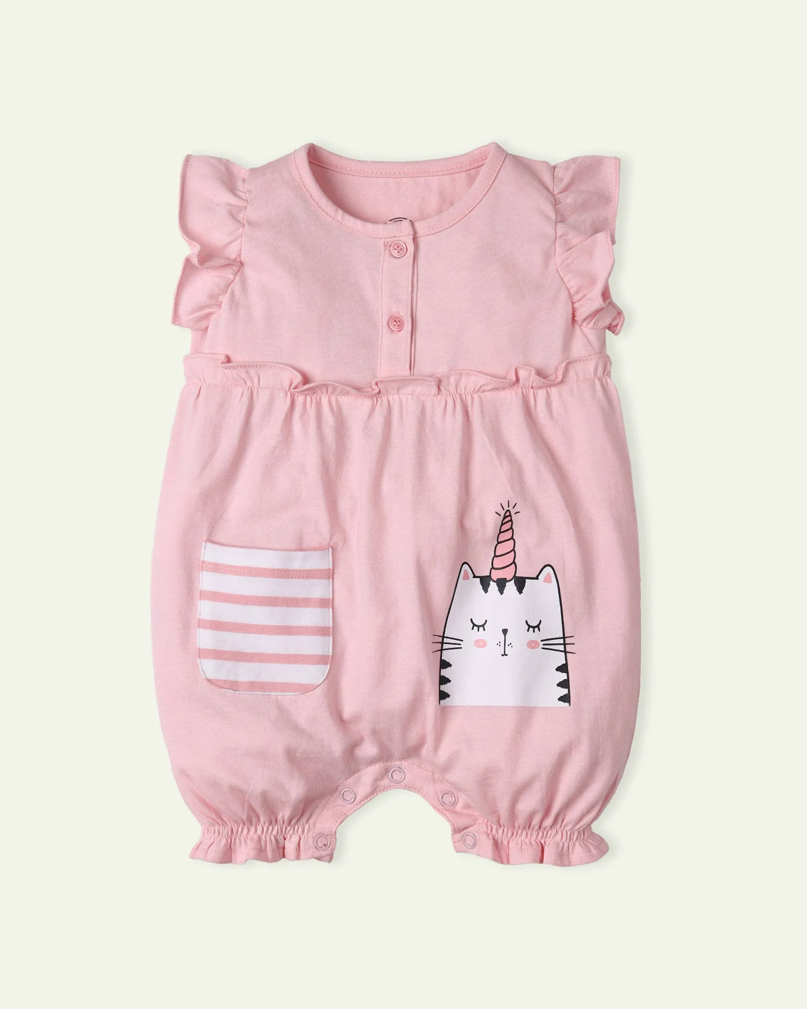 Pink Kitty Romper