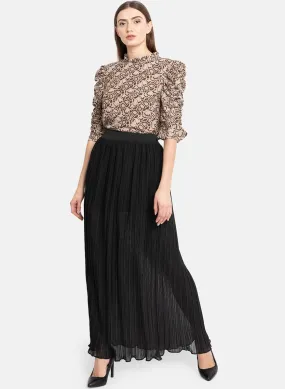 Pleated Long Skirt