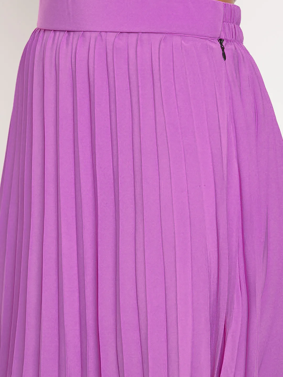 Pleated Midi Skirt