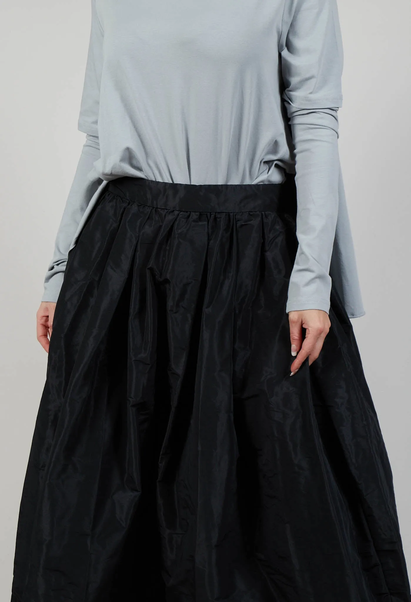 Pleated Skirt in Black