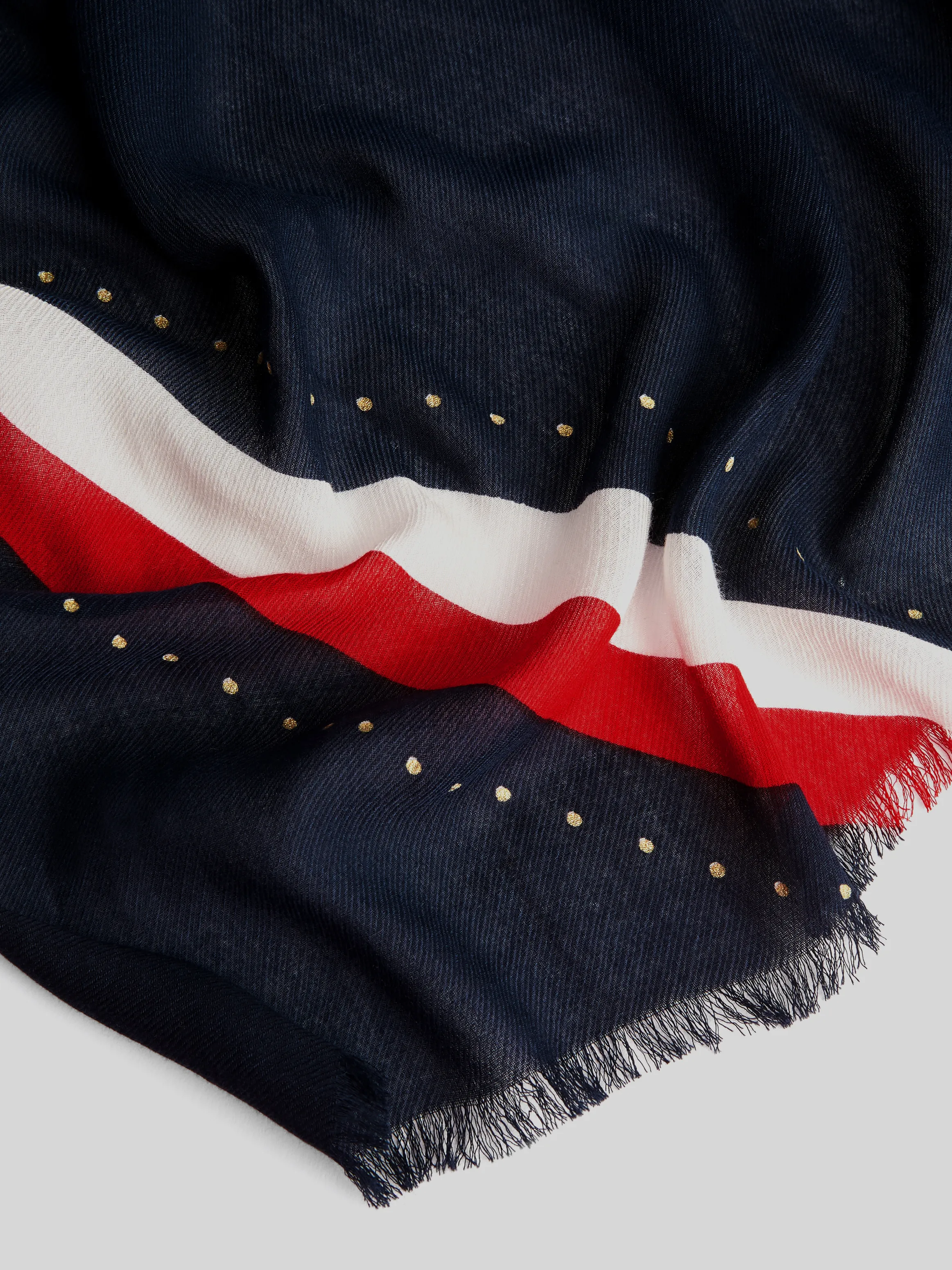 Printed Frayed Hem Scarf | Scarves | Tommy Hilfiger