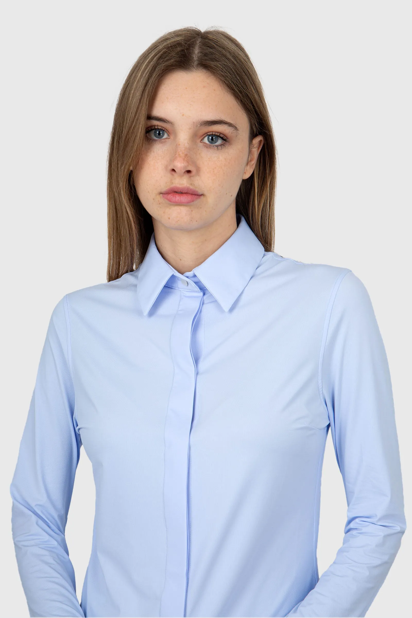 RRD Camicia Oxford Plain Wom Shirt  Celeste