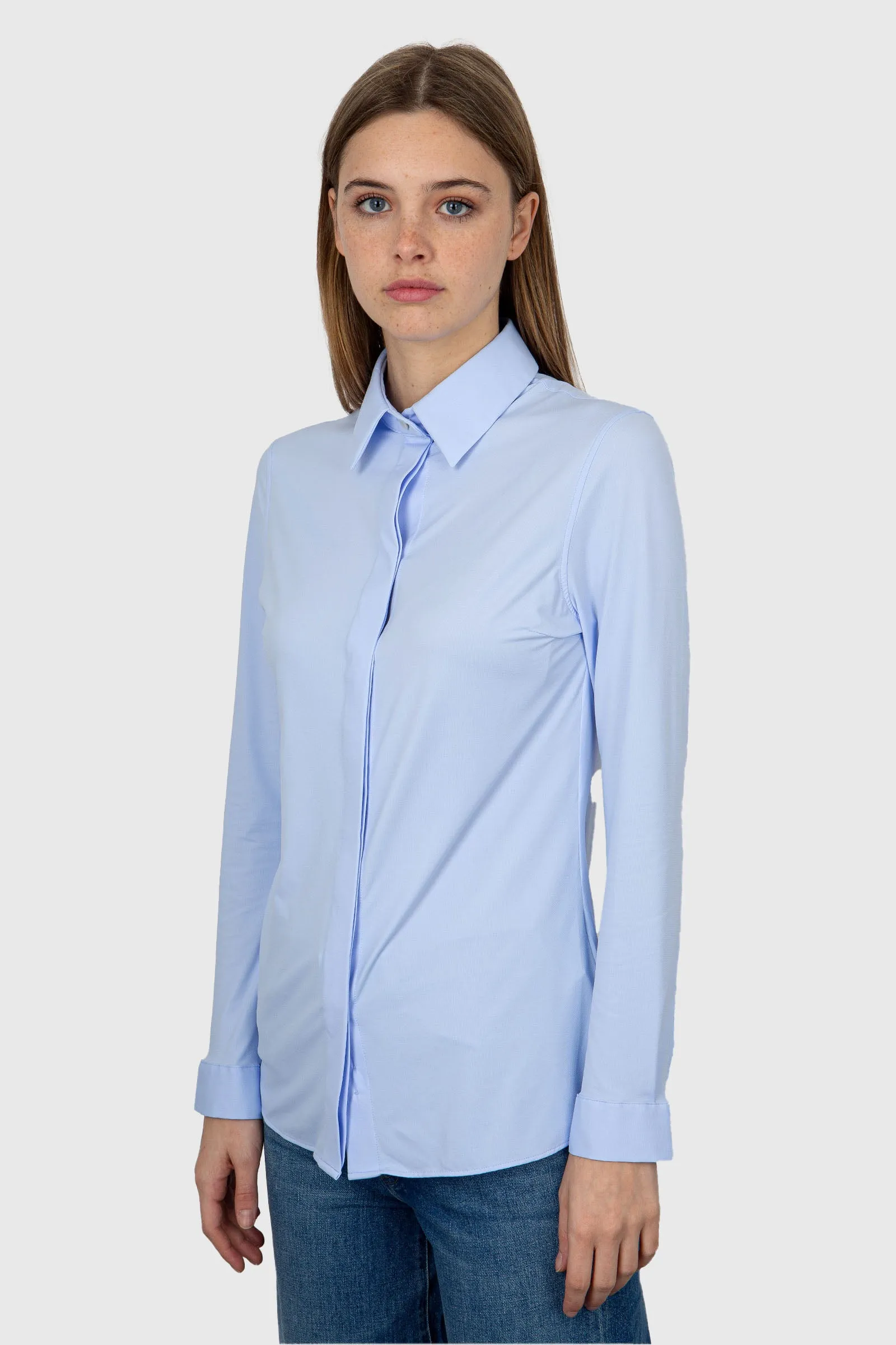 RRD Camicia Oxford Plain Wom Shirt  Celeste