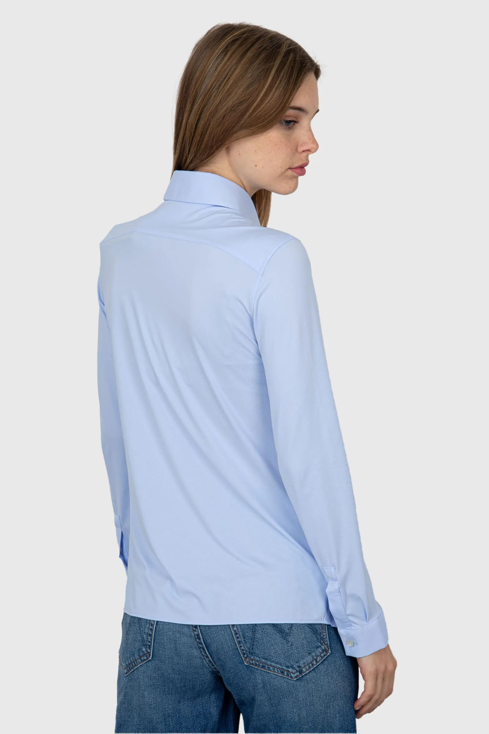 RRD Camicia Oxford Plain Wom Shirt  Celeste